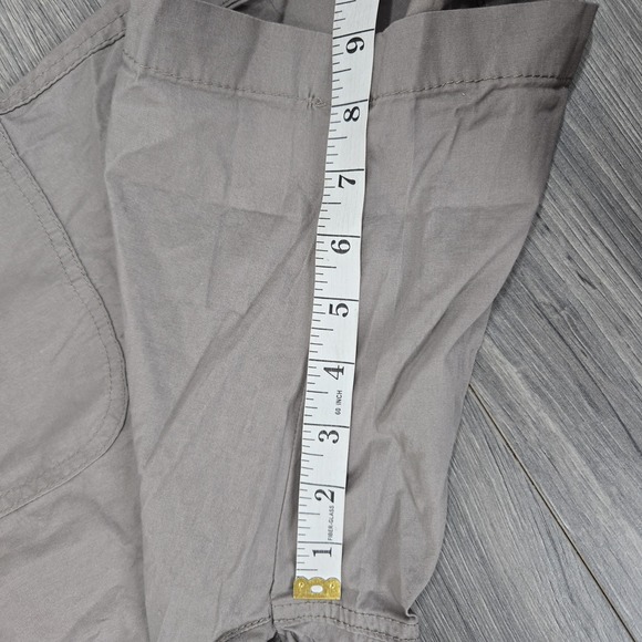 Dash Roll Cuff Cargo Shorts Womens 1X Brown Drawstring Waist Lightweight NWT - Picture 7 of 15